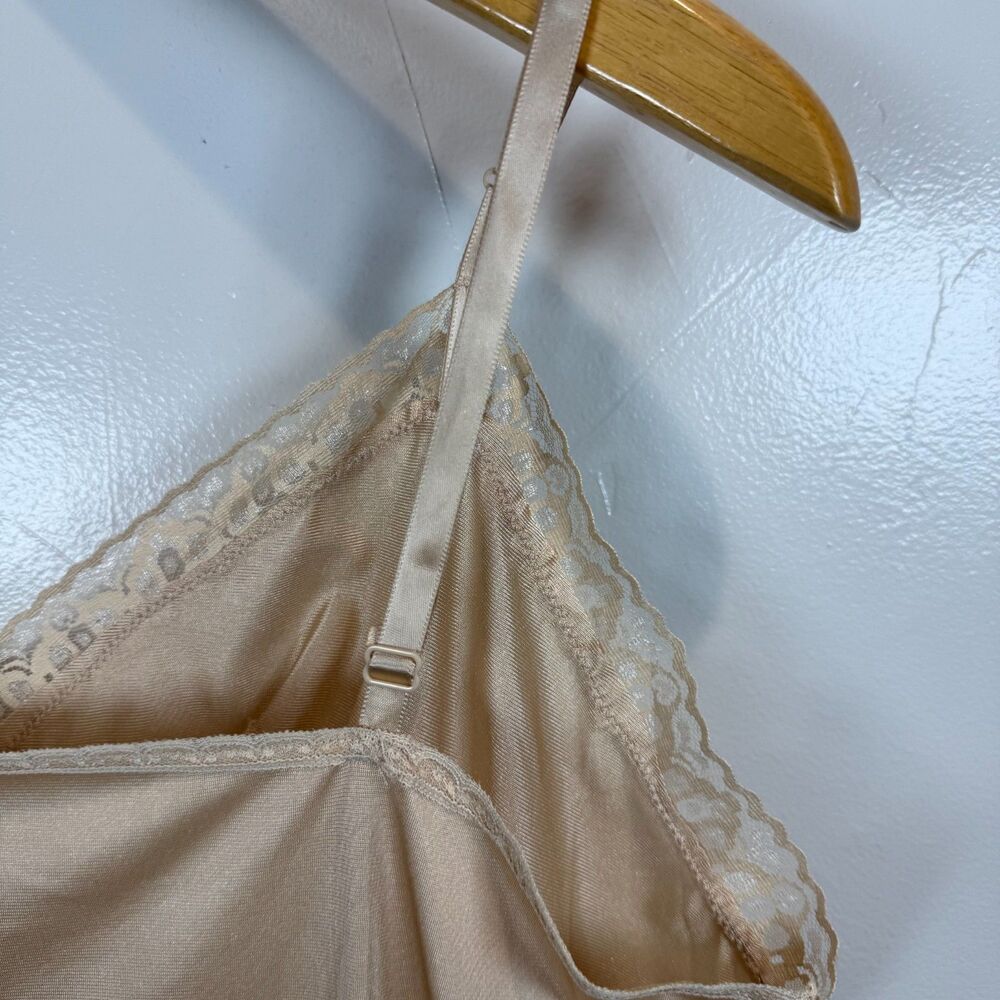 Vanity Fair Full Slip Dress Beige 26" Length Size XL NWT Layering Neutral - Picture 8 of 11